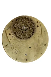 Die Rückplatte der Cumming-Uhr, ca. 1767